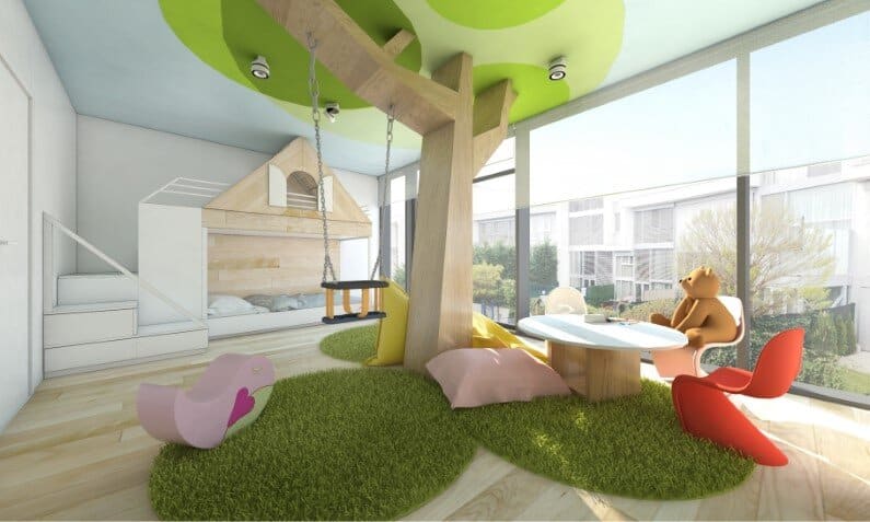 Kids room designed by Rules Architects with low budget (1)