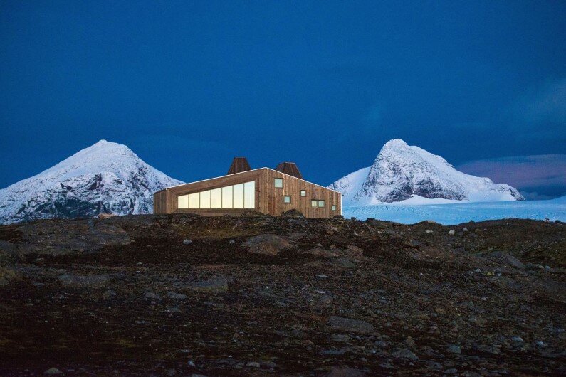 Rabot Tourist Cabin - close to glaciers in northern Norway (1)