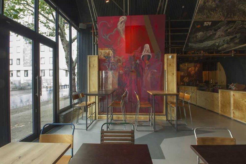 Topolski Bar celebrates the art of Feliks Topolski by B3 Designers (2)