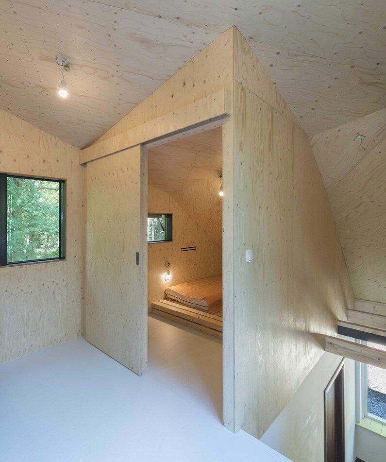 Transformation Forest House sustainable, compact and sculptural rooftop extension (3)