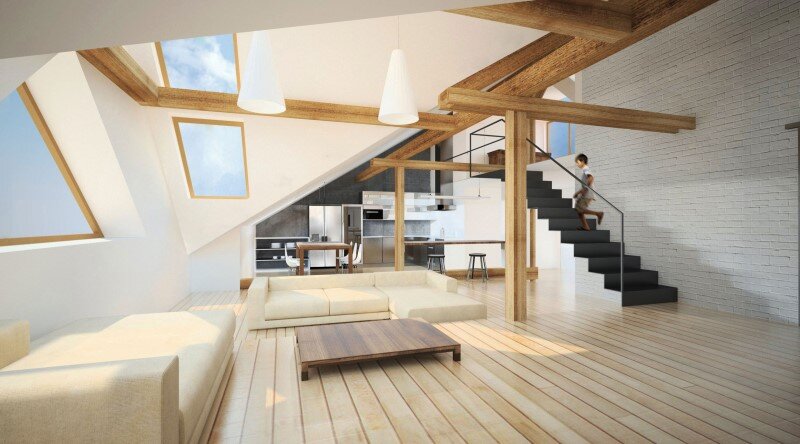 Attic loft reconstruction in a late 19th century house (12)