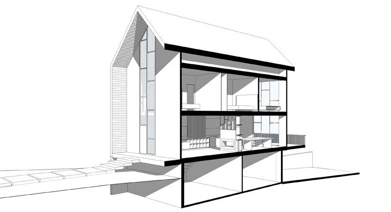 section, 1653 Residence / Studio Build