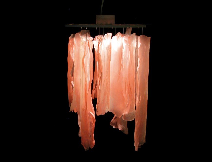 Undulae - Series of lamps made of bioplastic material by Taeg Nishimoto (4)