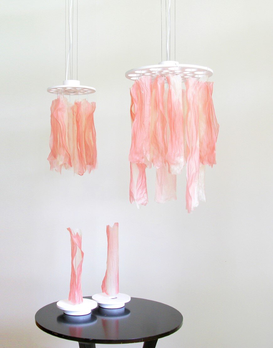 Undulae - Series of lamps made of bioplastic material by Taeg Nishimoto (5)