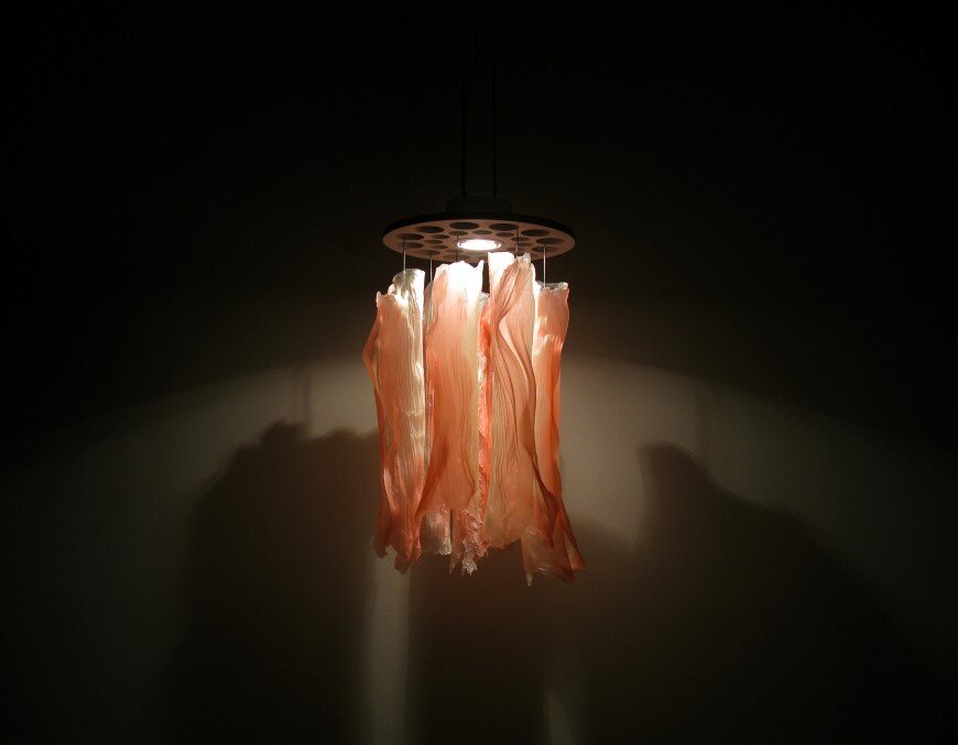 Undulae - Series of lamps made of bioplastic material by Taeg Nishimoto (7)