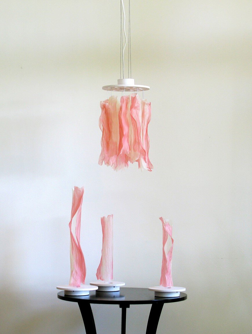 Undulae - Series of lamps made of bioplastic material by Taeg Nishimoto (8)