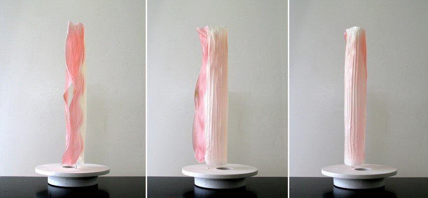 Undulae - Series of lamps made of bioplastic material by Taeg Nishimoto (9)