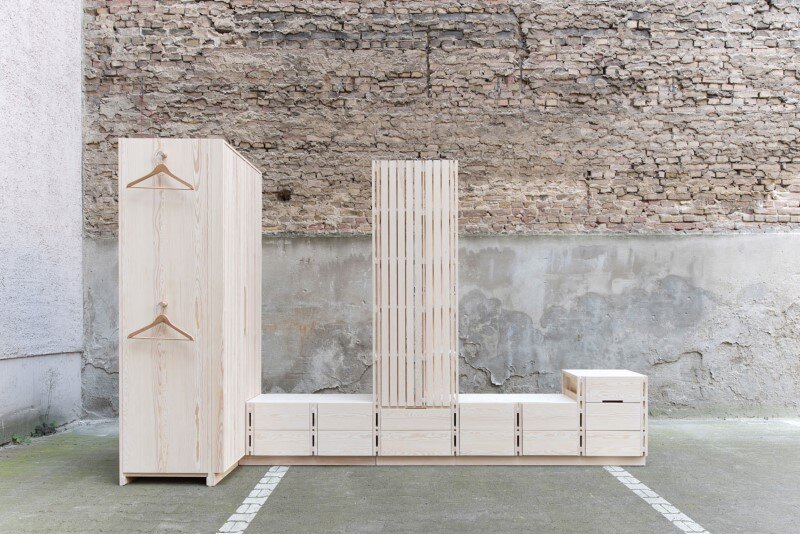 Wooden furniture for bedroom with a minimalist design - Sebastian Fischer (1)