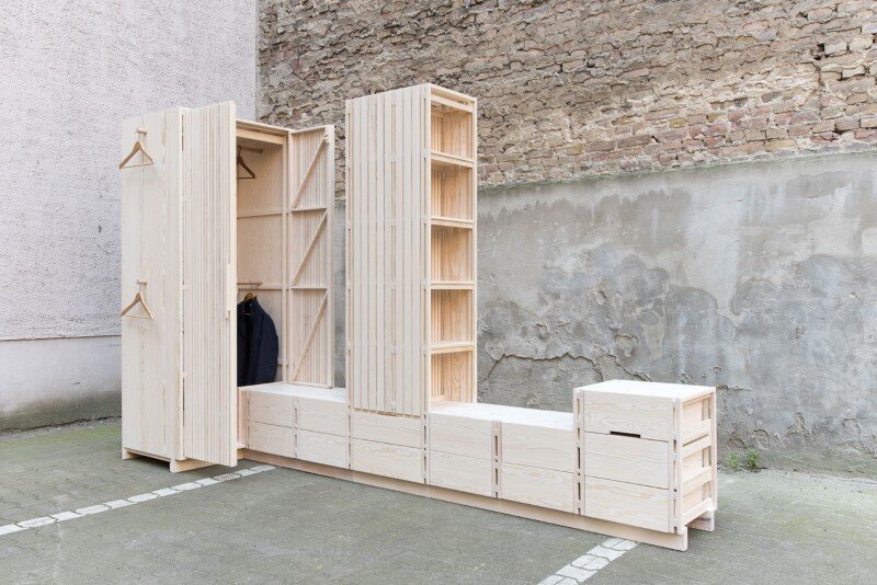 Wooden furniture for bedroom with a minimalist design - Sebastian Fischer (3)