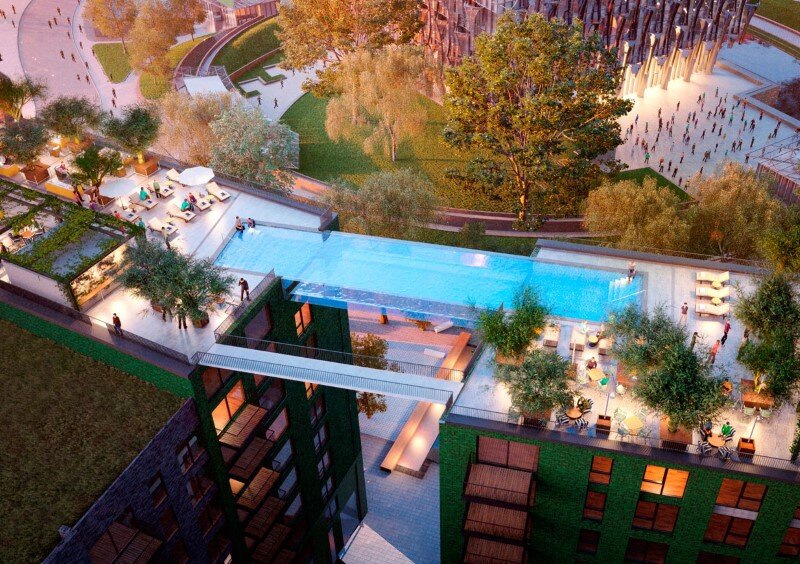 Embassy Gardens Sky Pool - Suspended Glass Swimming Pool (3)
