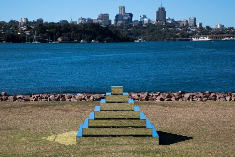 Mirrored Ziggurat for Underbelly Arts Festival Sydney - by artist Shirin Abedinirad
