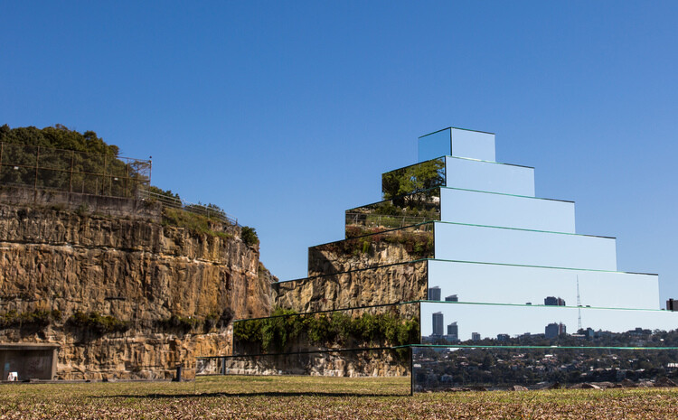 Mirrored Ziggurat for Underbelly Arts Festival Sydney - by artist Shirin Abedinirad