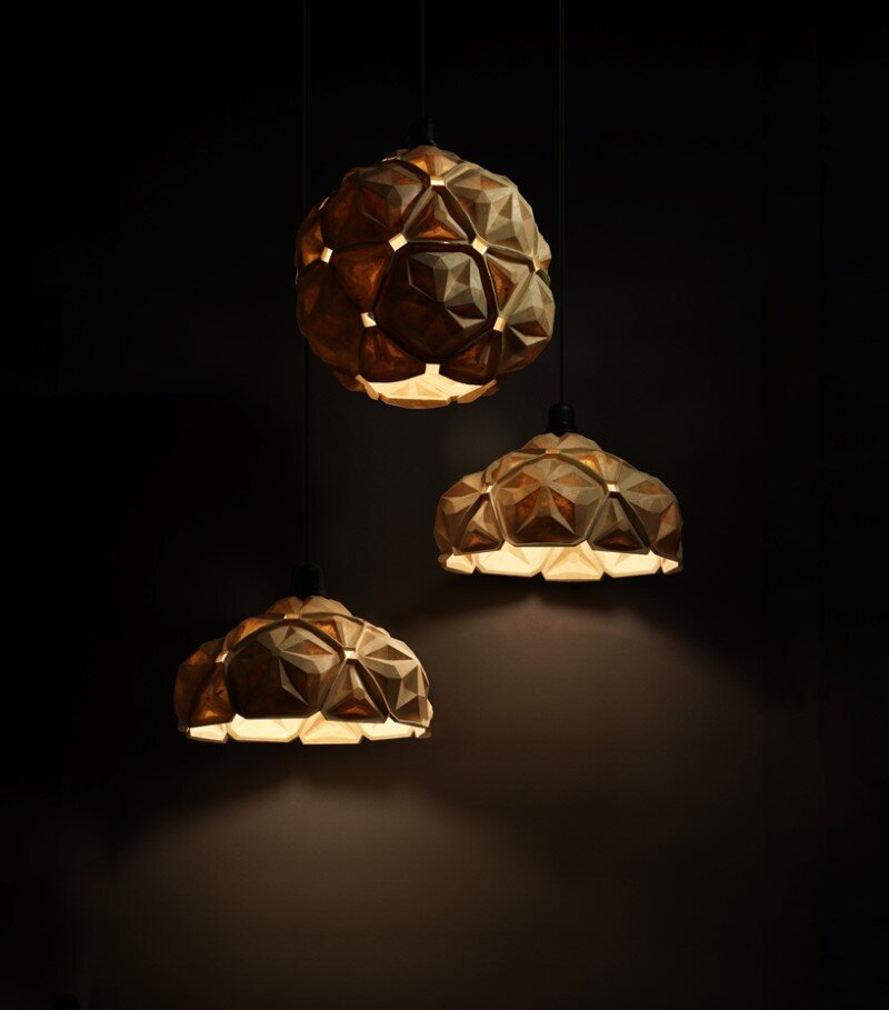 Penta Lamp Collection - aesthetics and sustainability through recycling of cassava waste (2)