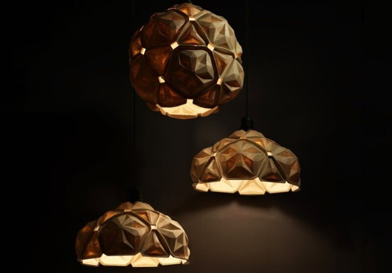 Penta Lamp Collection – aesthetics and sustainability through recycling of cassava waste