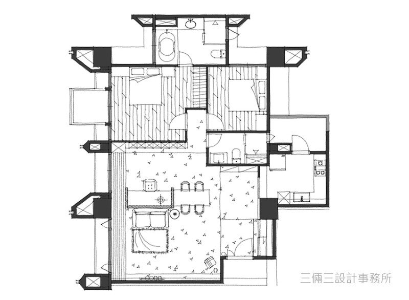 Taipei apartment by 323 interior (2)