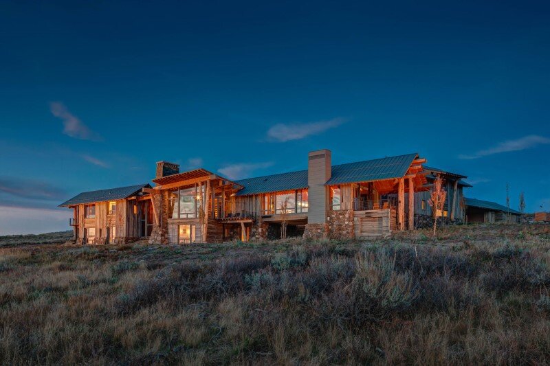 Wolf Creek Ranch - Log Home with traditional ranch architecture (2)