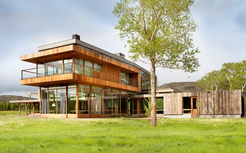 Big Timber Riverside House - Montana ranch by Hughesumbanhowar Architects (2)