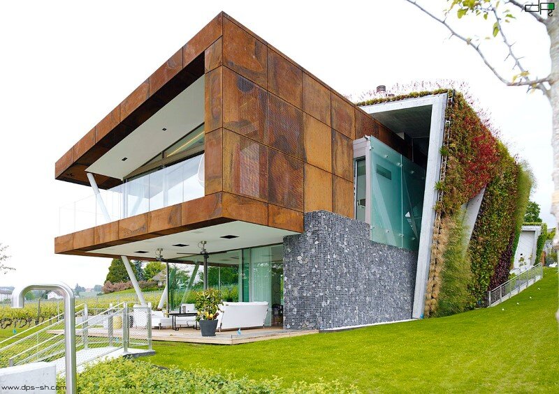 Eco Friendly House Design – Villa Jewel Box with an Multifaceted Garden Outer Shell