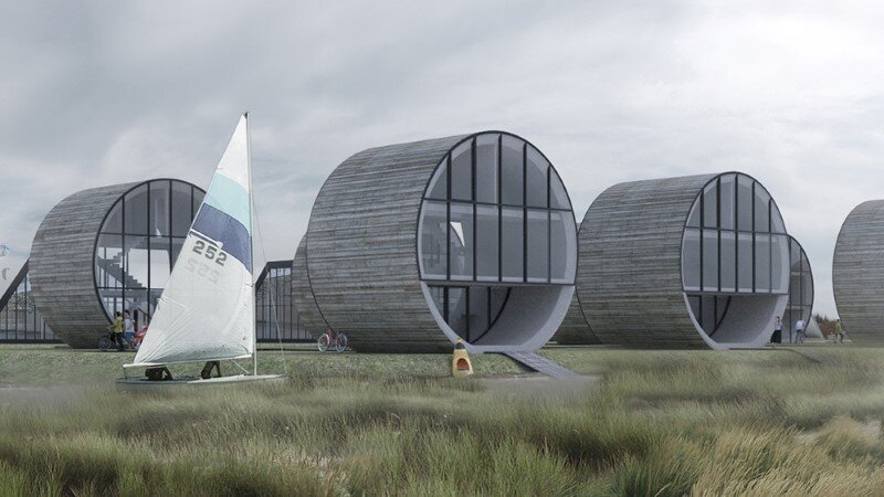 Futuristic architecture - 12 single family rolling homes by Do Architects (1)
