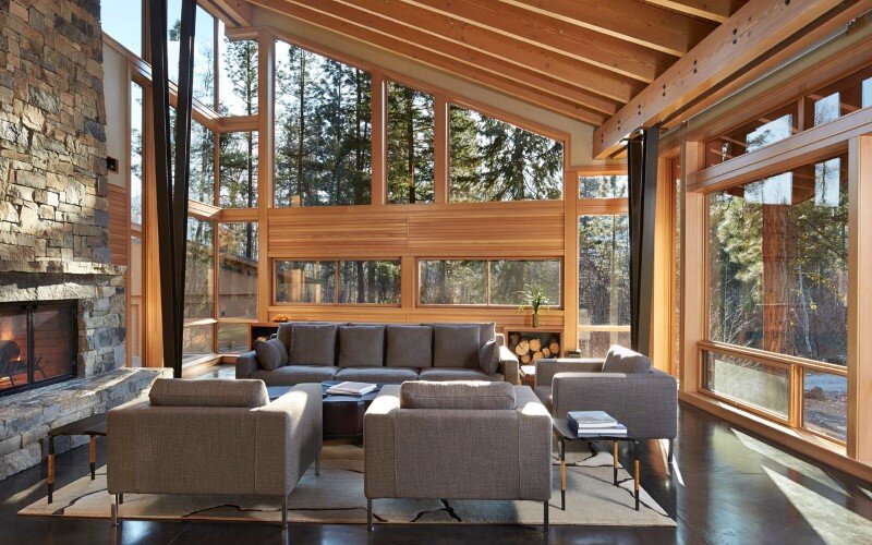 Sustainable mountain house in the Methow Valley of Washington State
