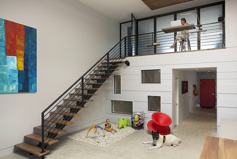 Two story loft with a fresh new look conceived by ZeroEnergy Design (5)