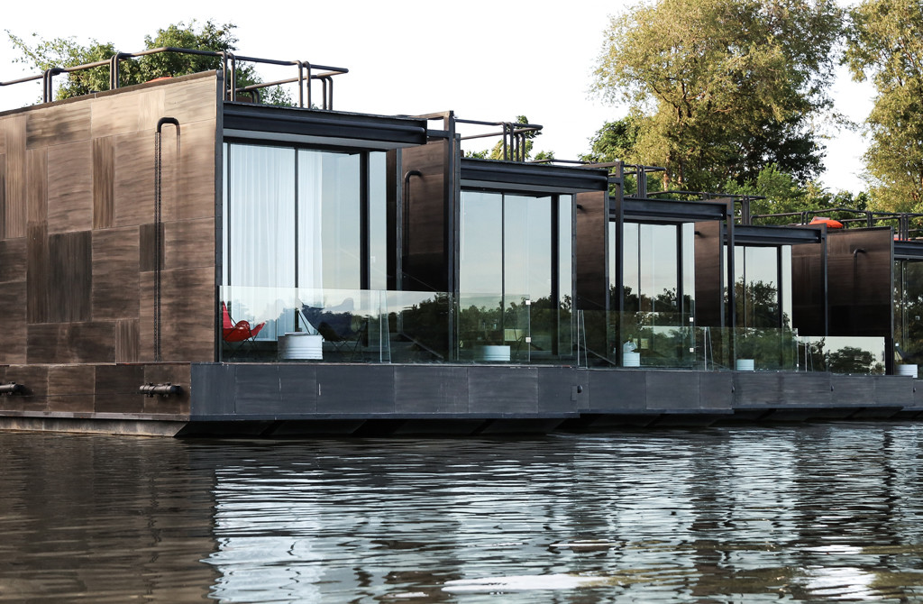 Agaligo Studio have designed - X-Float - a series of floating homes on the River Kwai Bridge, Thailand (3)
