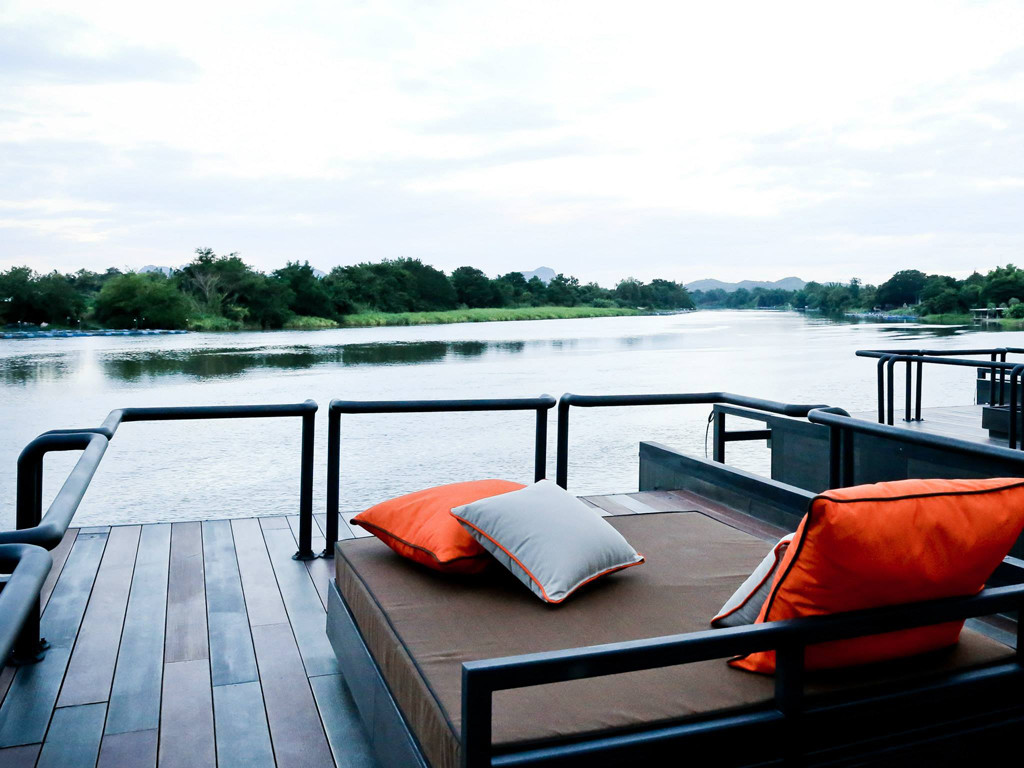Agaligo Studio have designed - X-Float - a series of floating homes on the River Kwai Bridge, Thailand (7)