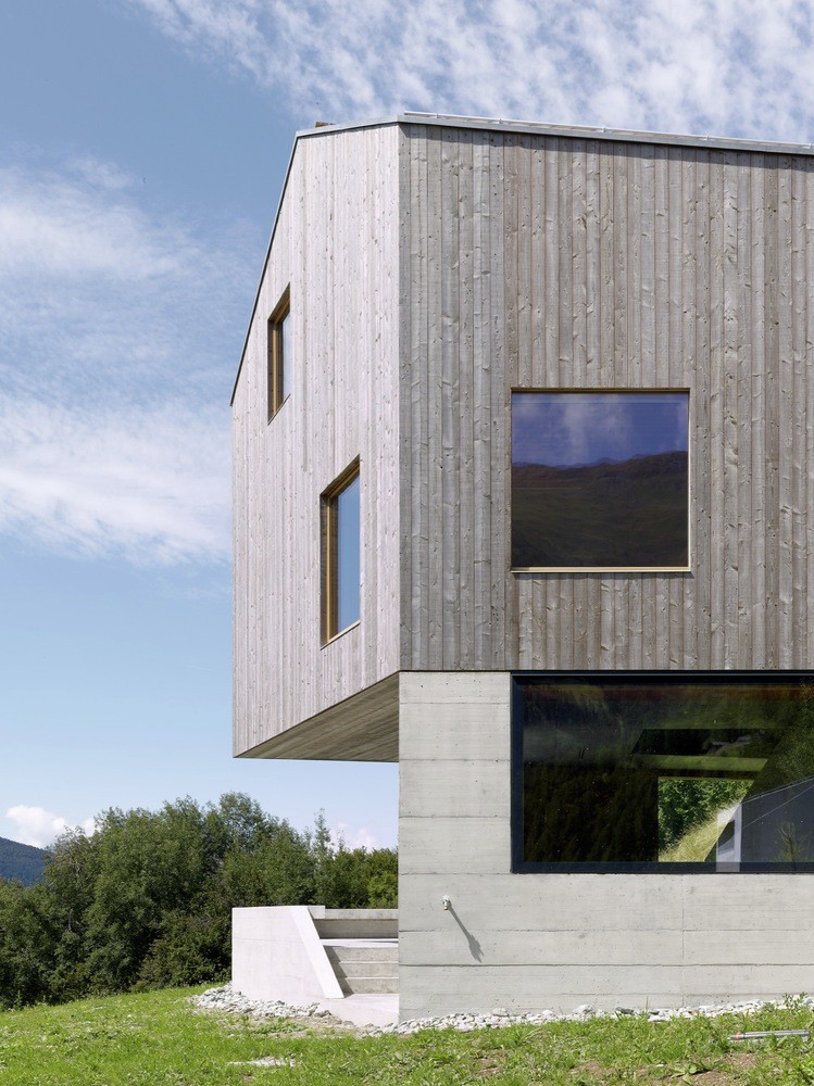 Concrete Cottage Covered with Wood Cladding in the Val d'Hérens (11)
