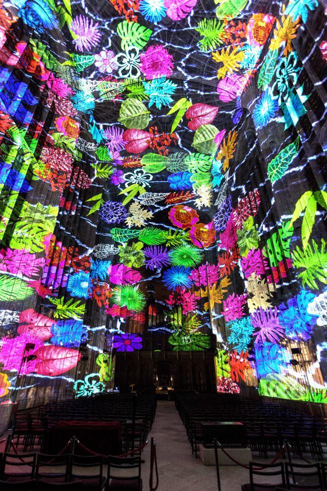 Immersive Projections in King's College Chapel, University of Cambridge (5)