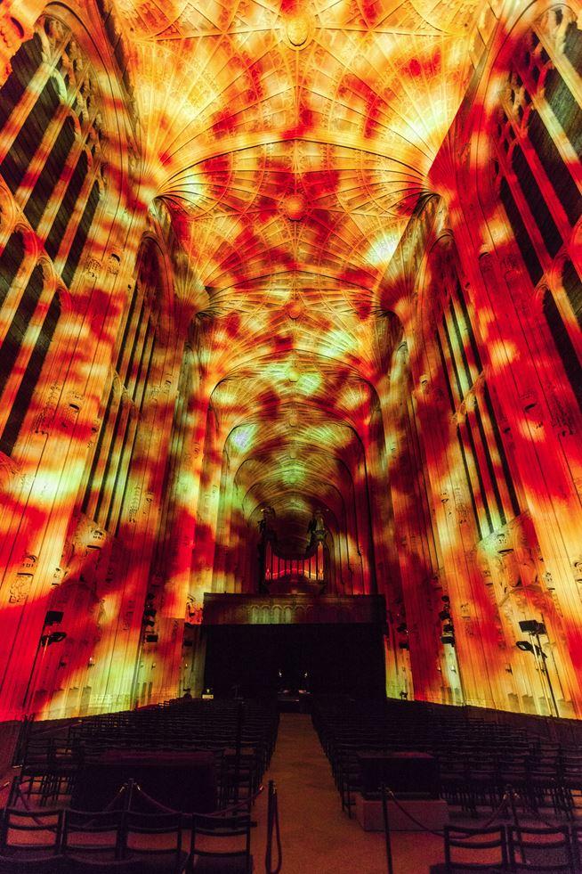 Immersive Projections in King's College Chapel, University of Cambridge (6)