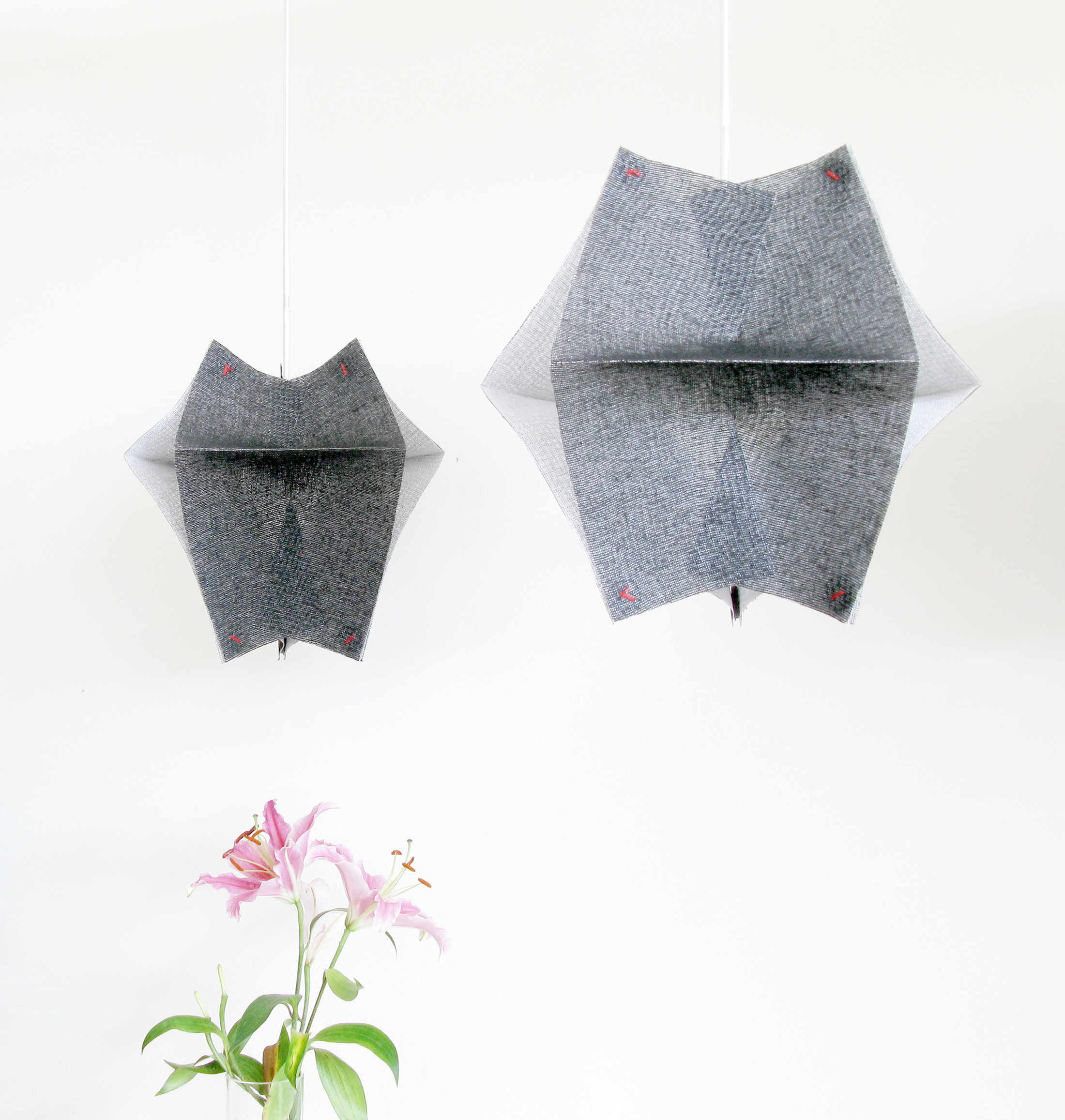 Lighting Fixtures Made of Buckram Fabric - Se’Paar by Taeg Nishimoto (11)