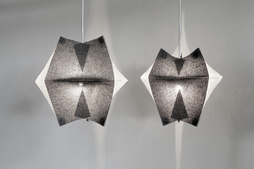 Lighting Fixtures Made of Buckram Fabric - Se’Paar by Taeg Nishimoto (9)