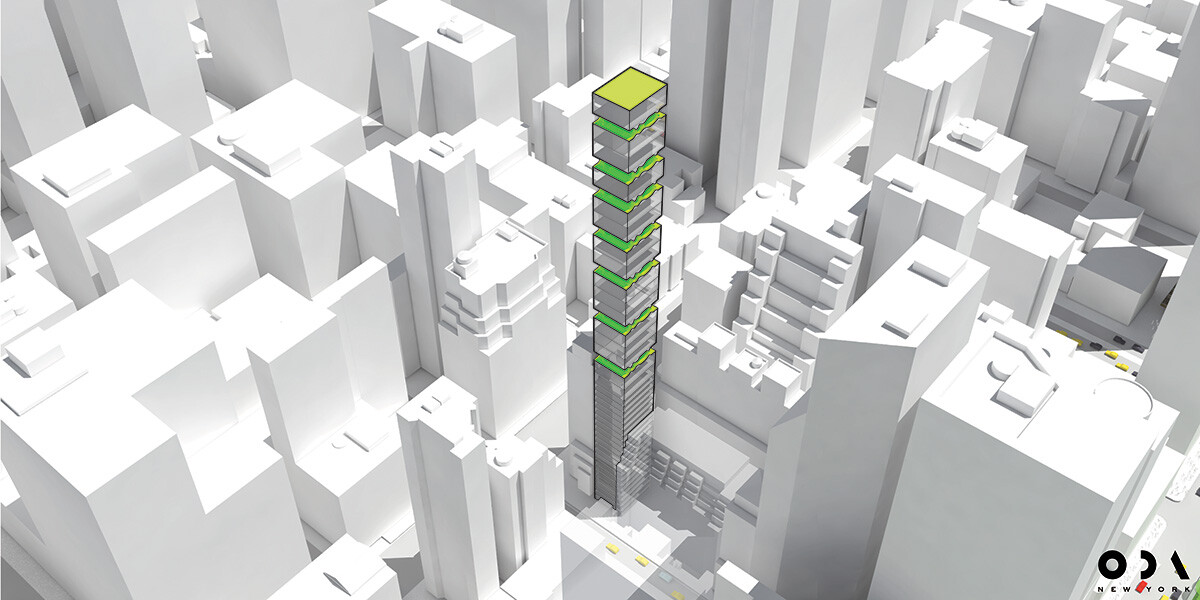 ODA Architecture Proposes An Ultra-Slender Residential Tower in Manhattan