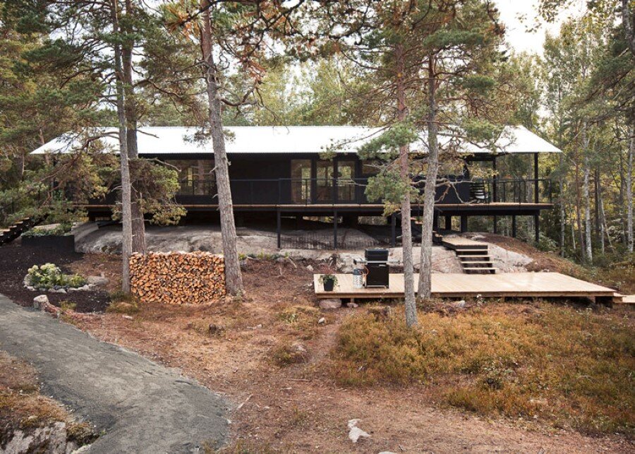Single Story Vacation House on an Island in the Stockholm Archipelago (15)