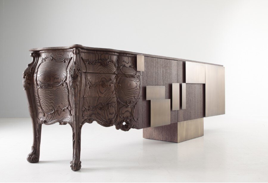 Evolution Sideboard Made by Combining Old and Modern Woodcraft (8)