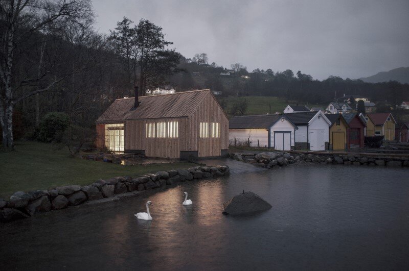 Old boat house converted into recreational space