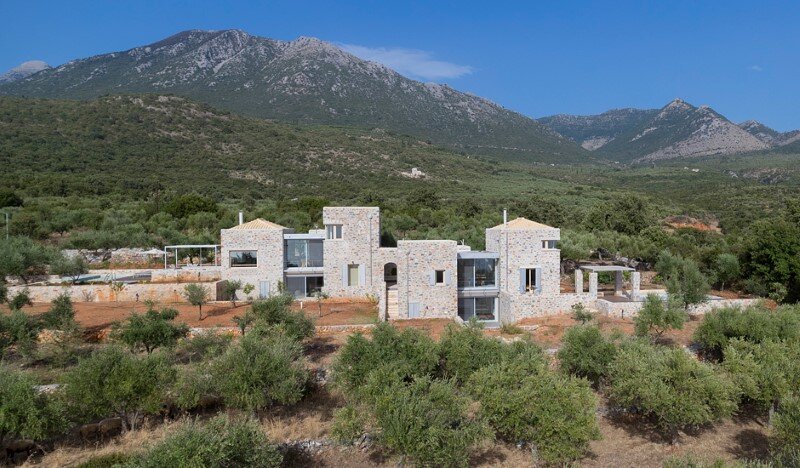 Greek Villa Elements of the Historic Houses into a Modern Context (2)