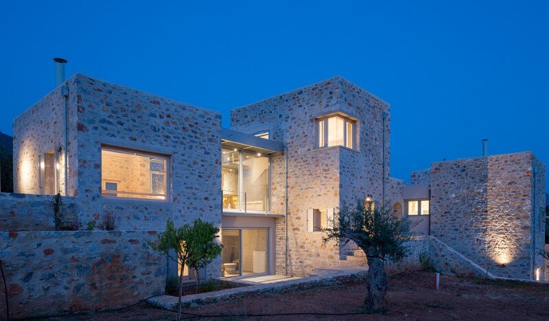 Greek Villa Elements of the Historic Houses into a Modern Context (5)