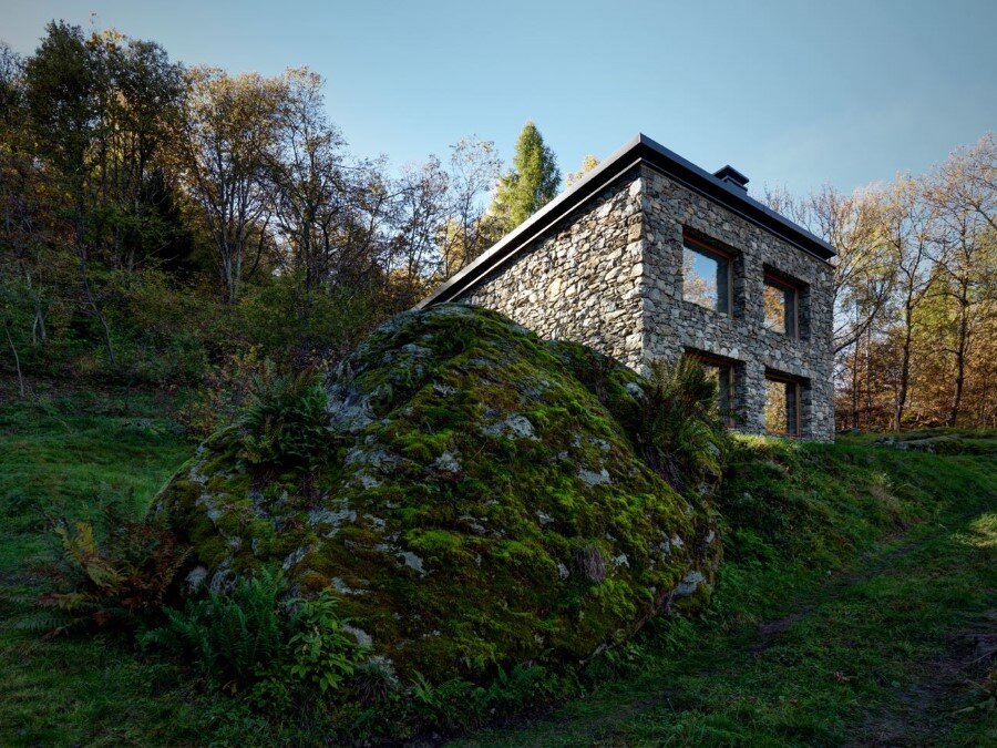 House VI Old Ruin Transformed into a Spectacular Mountain Residence (1)