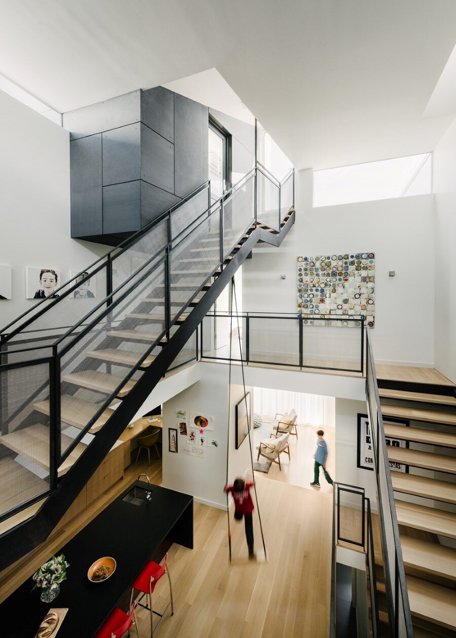 Unconventional Three-Story Atrium House in San Francisco (9)