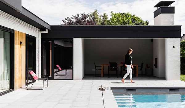 1976 Bungalow Transformed into a Contemporary Belgium Villa