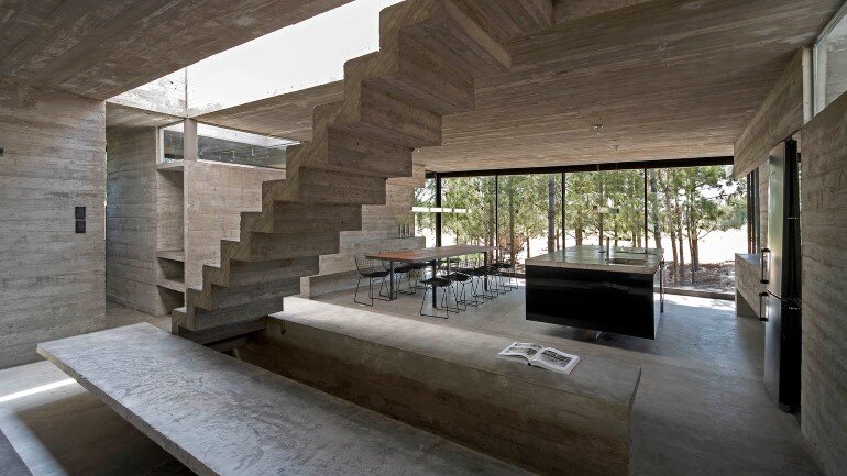 stairs, kitchen, Luciano Kruk