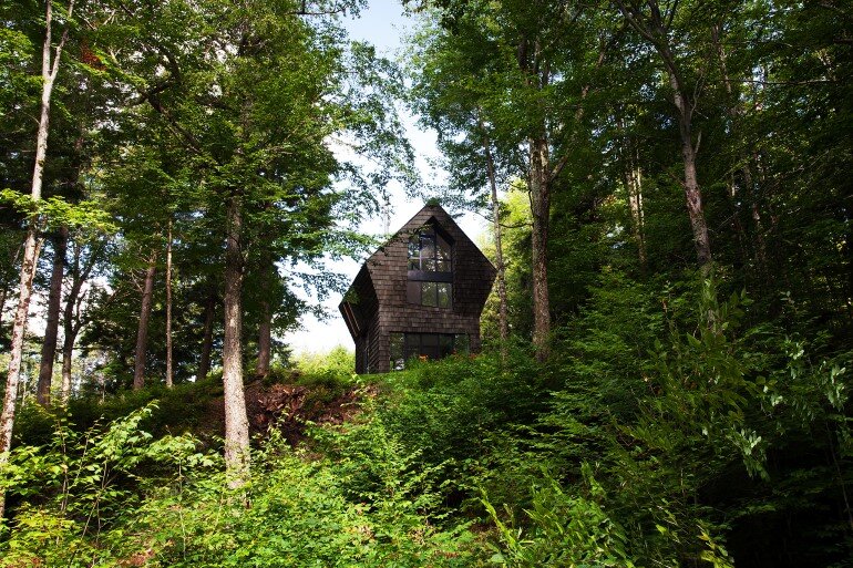 La Colombière Is A Refuge Perched In The Forest Reminding Us Of Bird Huts (1)