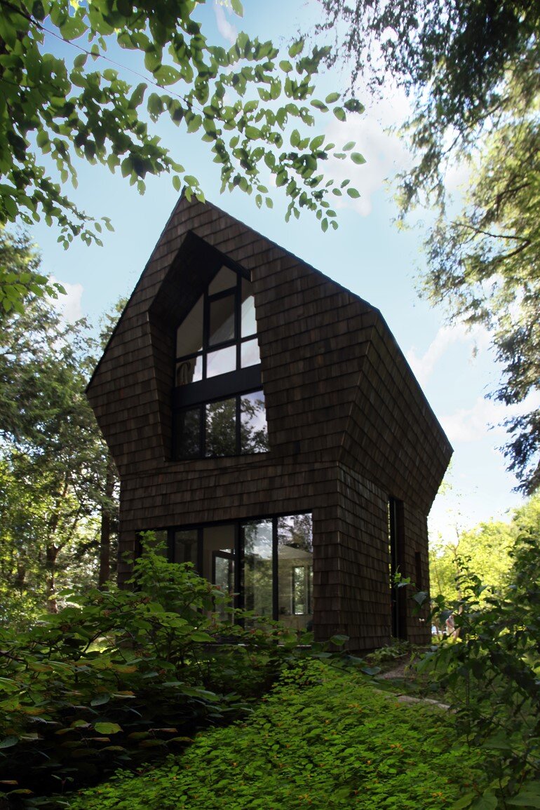 La Colombière Is A Refuge Perched In The Forest Reminding Us Of Bird Huts (14)
