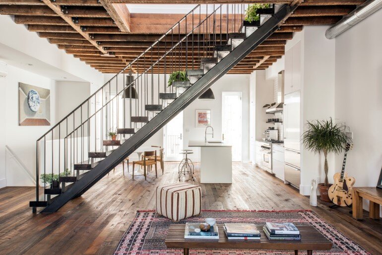 Lorimer Street Townhouse – Loft Home for a Family of Four