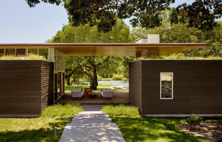 Net-Zero House Designed for OutdoorIndoor Summer Living - Sonoma Residence (3)