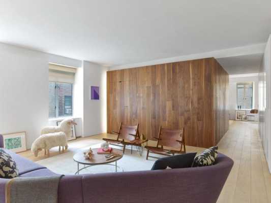 Minimalist Design and Organic Touches in Central Park West Apartment