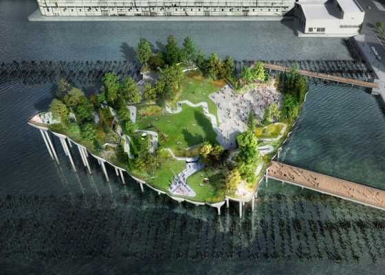 Pier 55 is a New Park and Performance Space in the Hudson River