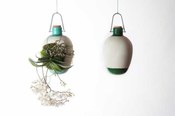 Aerial Ceramic Vases for Indoor Epiphytic House-Plants