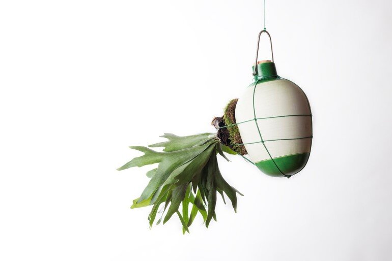Aerial Ceramic Vases for Indoor Epiphytic House-Plants (5)